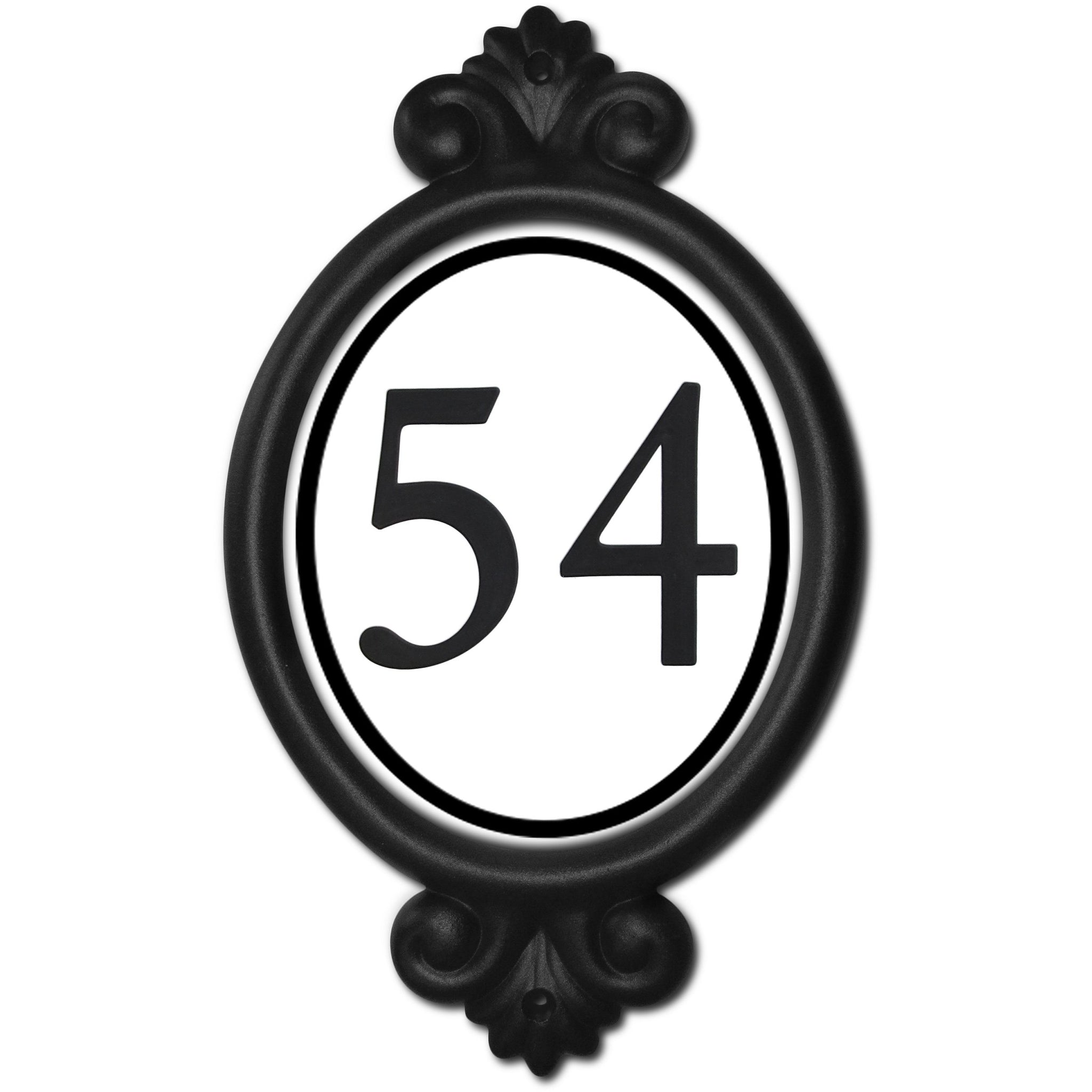 Engraved Classic Frame Vertical with Ring Address Plaque – The Sight Lights