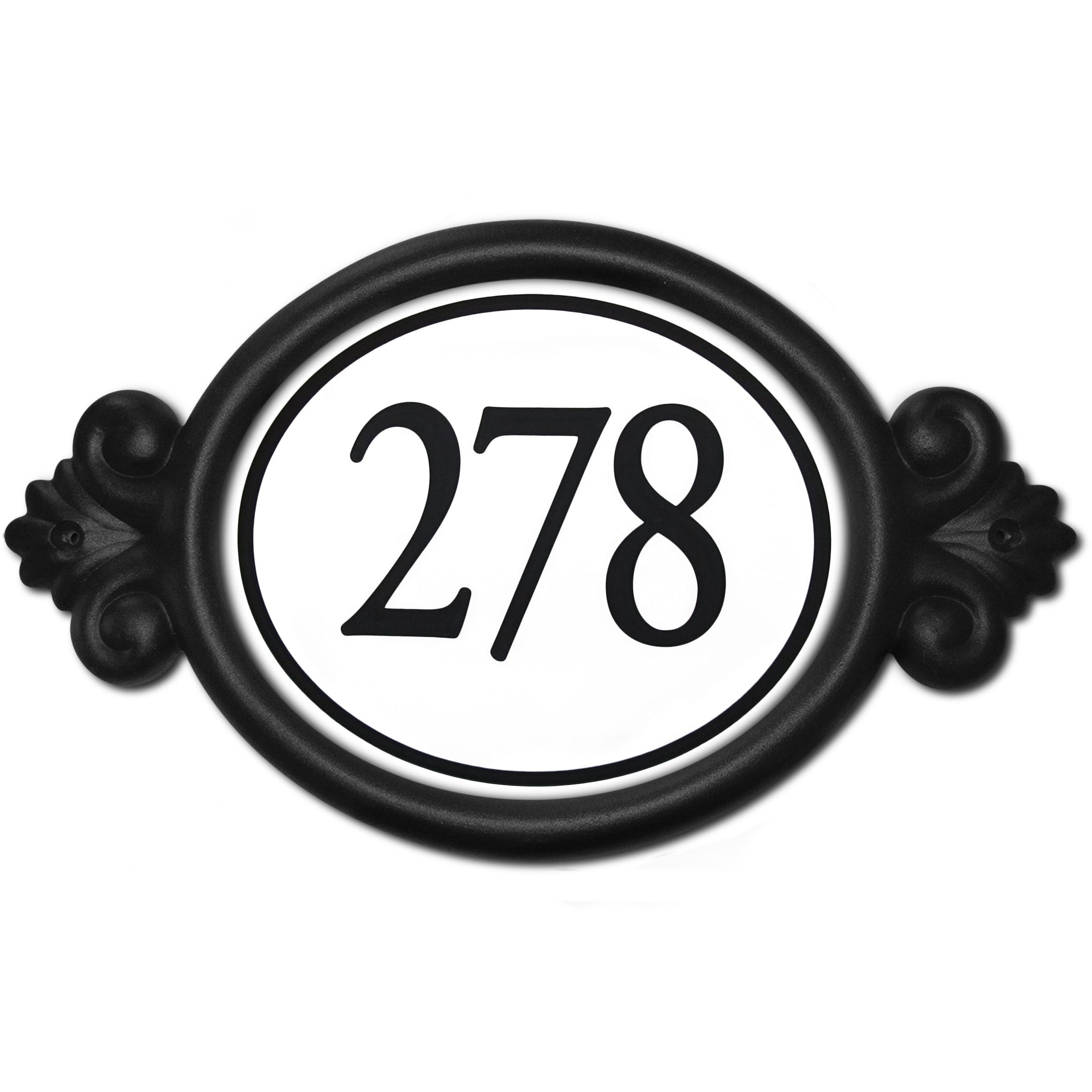 Engraved Classic Frame Horizontal with Ring Address Plaque – The Sight ...